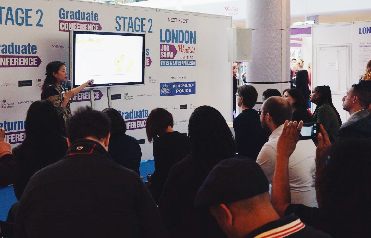 Nerissa at the London Job Show 2020