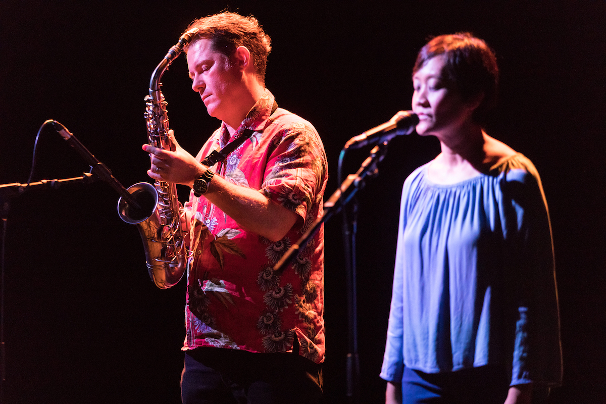 Tim performing at The CHOPPA Experimental Music Festival, 2018