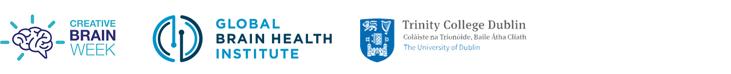 Logos of Creative Brain Week, Global Brain Health Institute, Trinity College Dublin
