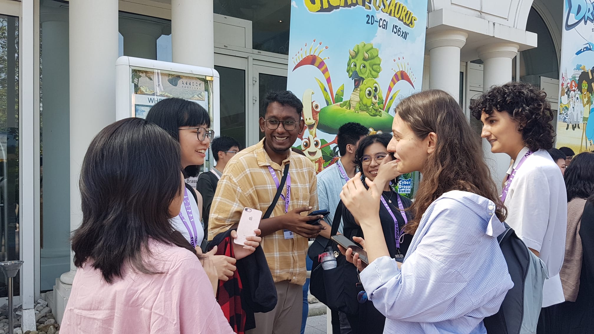 LASALLE students mingle with fellow animation students from Atelier de Sèvres and École Émile-Cohl.