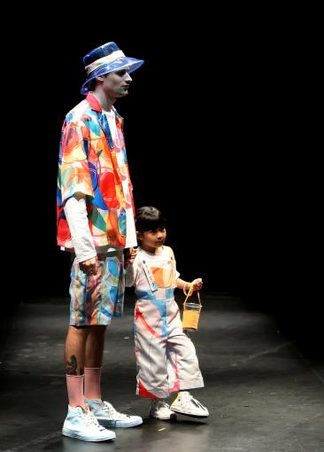 Men's and children’s fashion wear from Ng Jia Min’s collection titled BEATIFIC