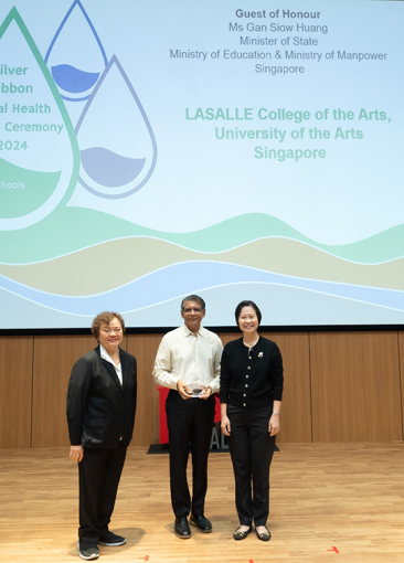 Silver Ribbon Mental Health Awards Ceremony with LASALLE Deputy President & Provost Dr Venka Purushothaman