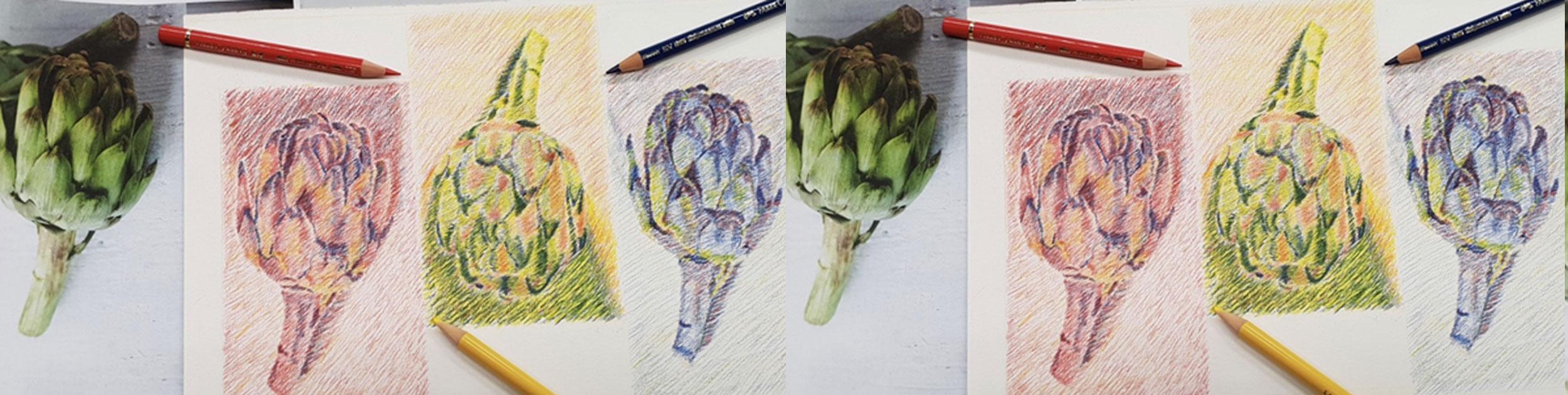 expressive coloured pencil